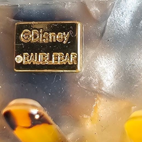 Disney NEW Mickey Mouse Faux Tortoise and Silver Bedazzled 3.5" Hair Clip - Picture 2 of 5